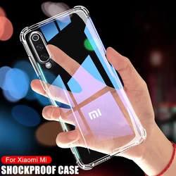 Luxury Shockproof Silicone Phone Case For Xiaomi Mi 9 8 A3 A2 10 11 Lite Case Xiaomi Mi 9 8 SE 9T 11X 10T Transparent Back Case