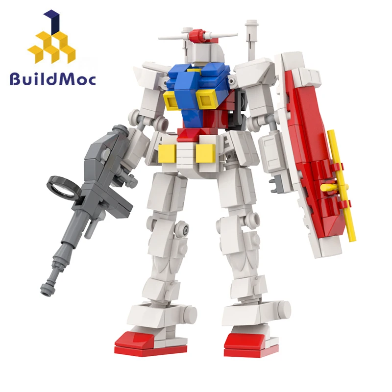 

Buildmoc, модель фильма RX-78-2 Mech, роботы, экшн-фигурки MOC, набор строительных блоков, наборы игрушек для детей, подарки, игрушки, 274 деталей, кирпичи