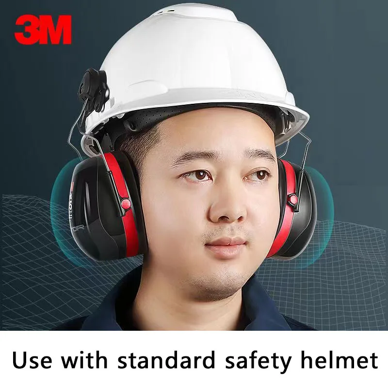 3M H10P3E Earmuffs Optime Earmuffs Hearing Conservation Anti-noise Hearing Protector for Drivers/Workers