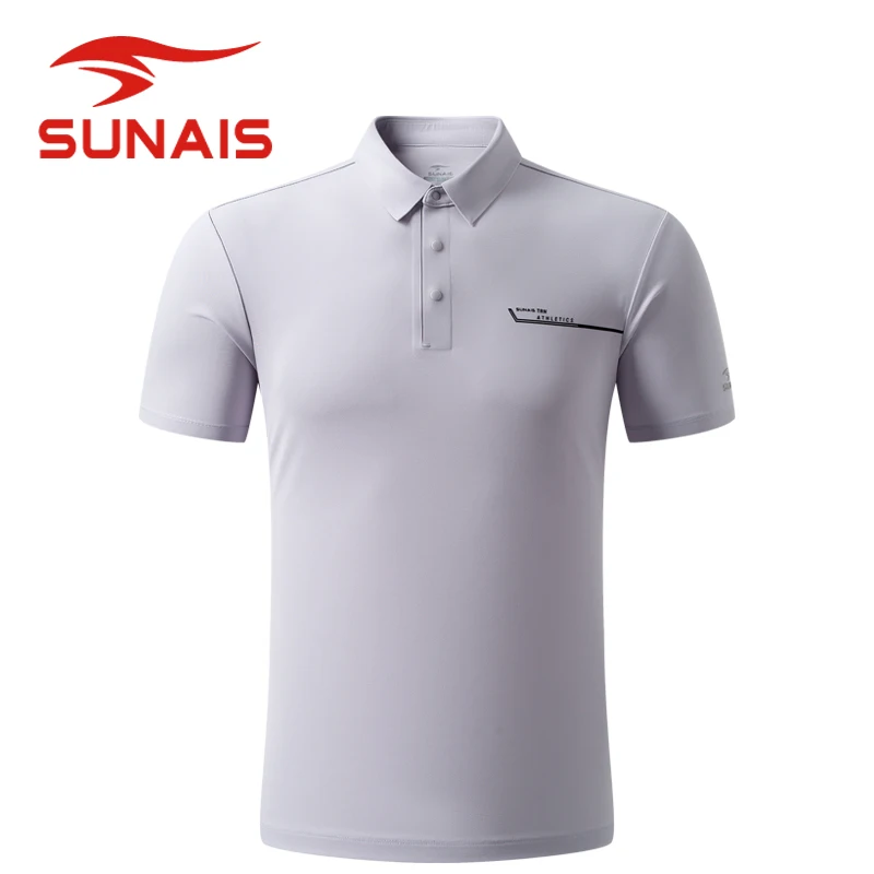 SUNAIS Men's Quick Dry Polo Shirt Summer New, 3A Antibacterial Breathable Anti-Stain Easy Clean Lapel Short Sleeve T-Shirt630626