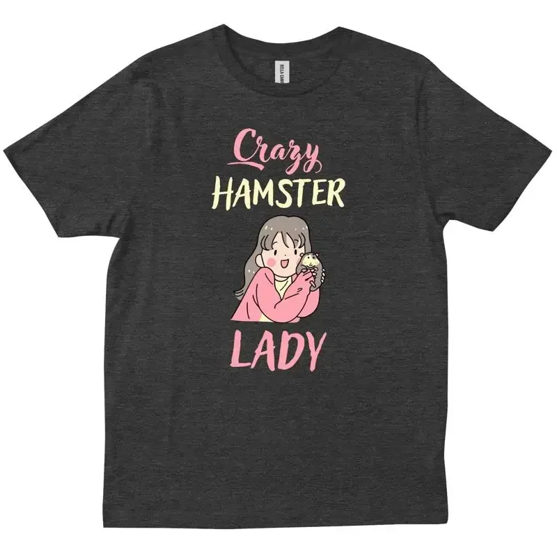 Crazy Hamster Lady Cute Pet Lover Friends New Trendy T shirt