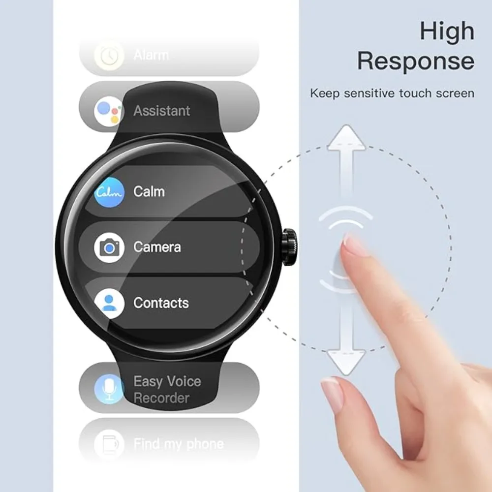 

HD Clear Film, Bubble-Free, Anti-Scratch Self-Healing Soft TPU Film, HD Clear For Google Pixel Watch4 45mm Pixel Watch 4 41mm