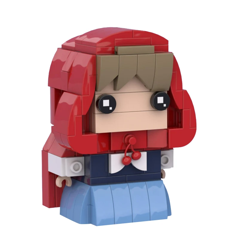 

Большой плохой волк и красная шапочка, строительные блоки MOC, фигурки с квадратной головкой, сборная модель Brickheadz, головоломка, детская игрушка в подарок
