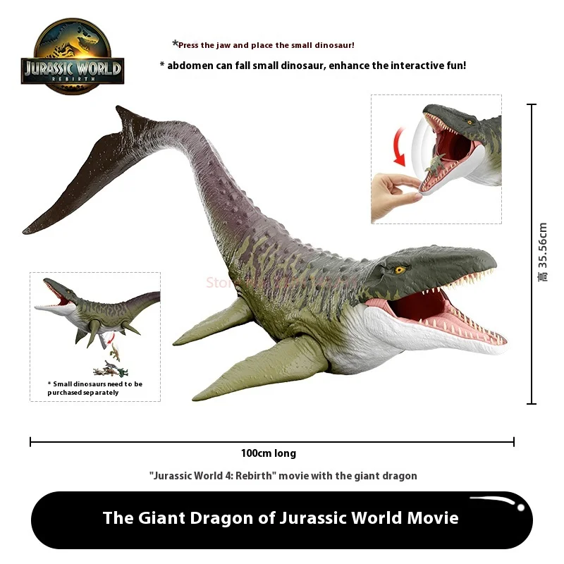 Mattel Jurassic World: renaissance 4 Spinosaurus, modèle de figurine d'action, simulation de dinosaure, jouets, cadeau d'anniversaire pour enfants, en Stock