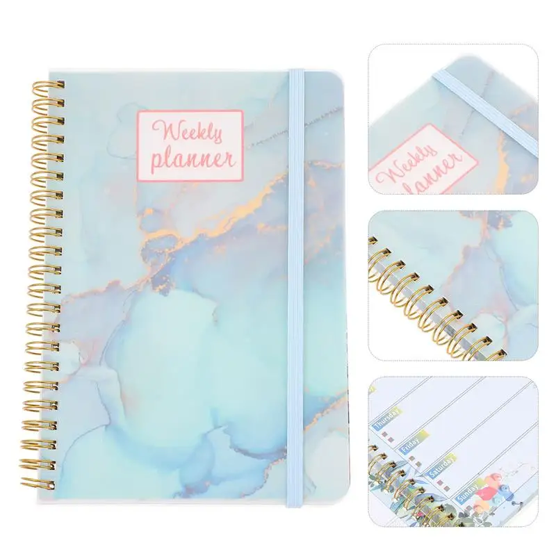 Schedule Agenda Planner Daily Paper Notepad Spiral Student Pocket Calendar Notebooks Daily Schedules Spiral Goals Journal