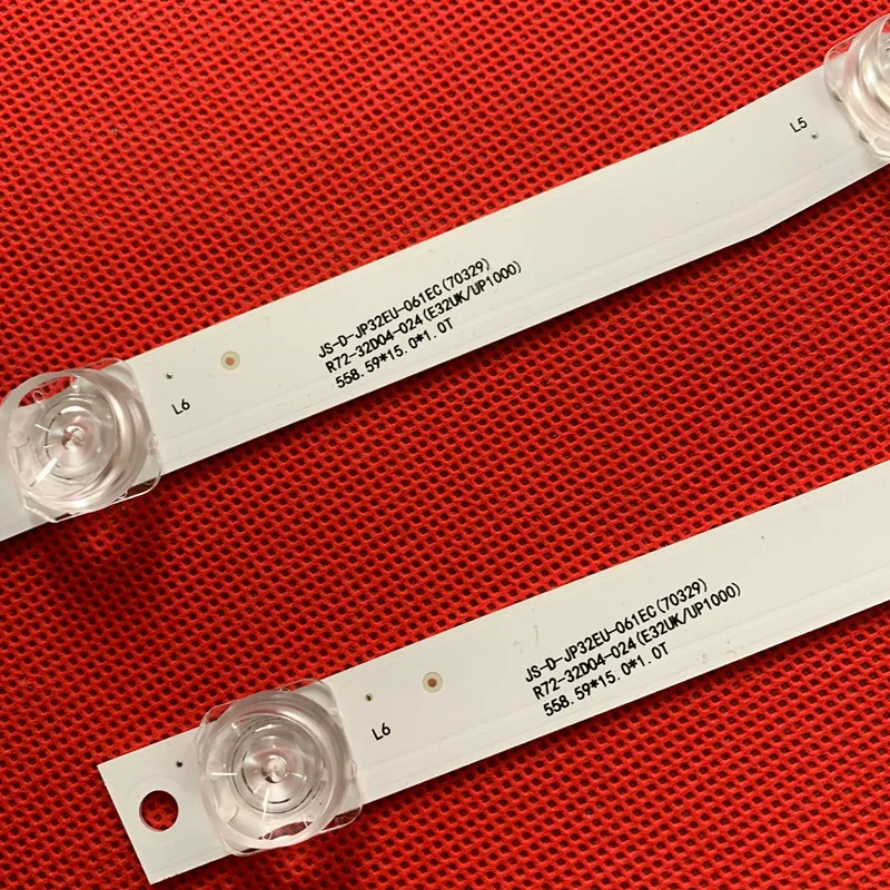 LED شريط إضاءة خلفي ل MS-L3150 JS-D-JP32EU-061EC R72-32D04-024 استخدام الألومنيوم 100% جديد LCD إضاءة خلفية للتلفاز بار 6 فولت 6LED 58.5 سنتيمتر