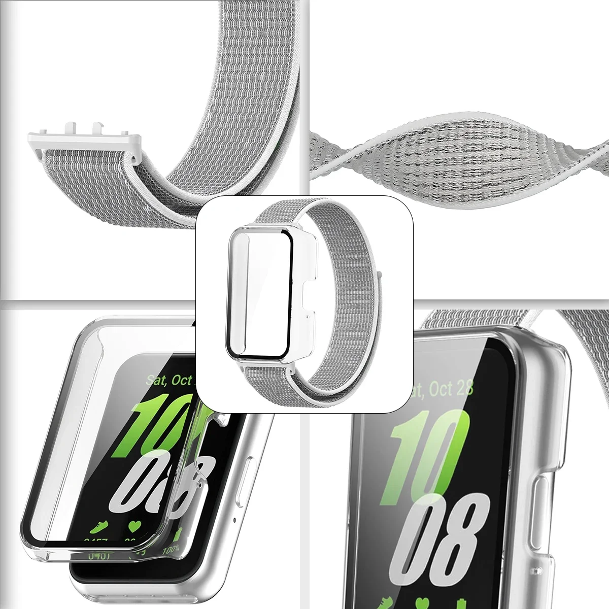 جراب وحزام من النايلون لسامسونج جالاكسي فيت 3 سوار ذكي ، غطاء واقي من الصدمات ، سوار كوريا