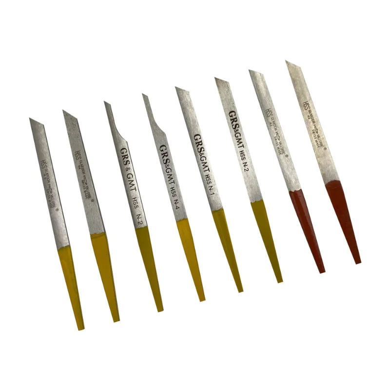Newest Professional  HSS Engraving Knives Triangle Graver Metal Blades Jewelry Pneumatic Carving Accessories