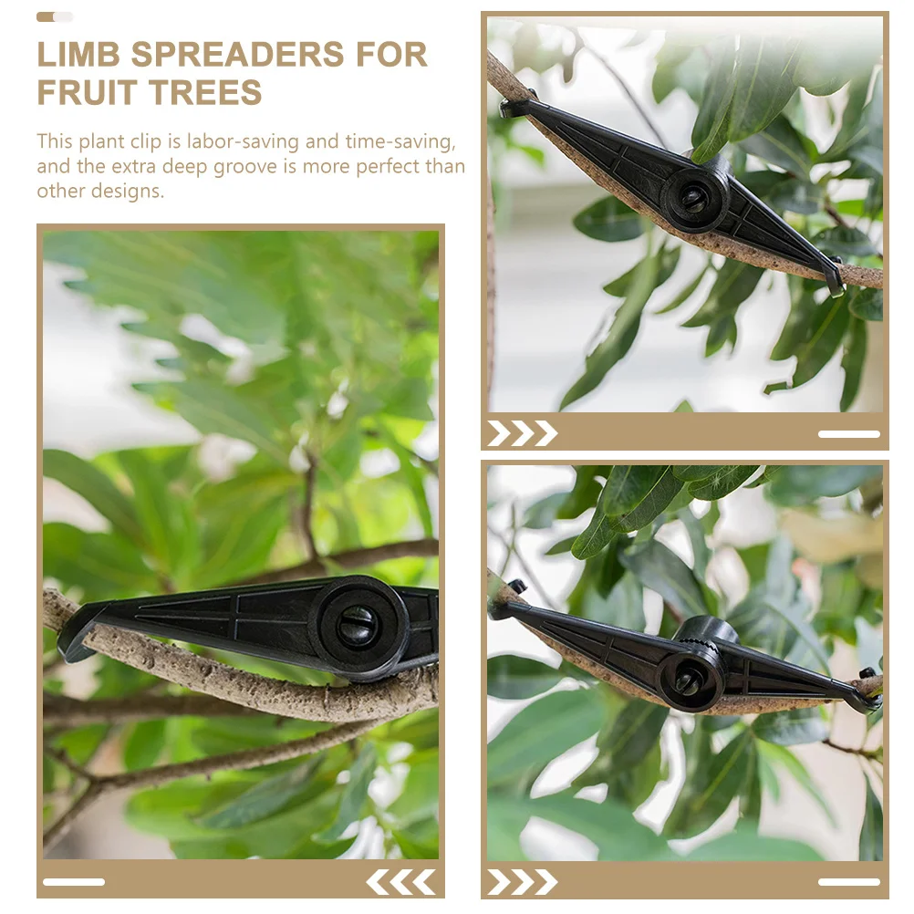 

5pcs Fruit Tree Branch Spreader Adjustable Plastic Vine Clips For Plant Training Control Reusable Garden Bending Tools