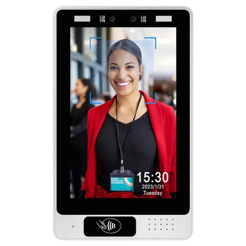 2026 لوحة تحكم في الوصول الذكية المنزلية الفريدة من نوعها 8 بوصة RK3288 2GB + 32GB Android AIO اللوحي الذكي مع التعرف على الوجه