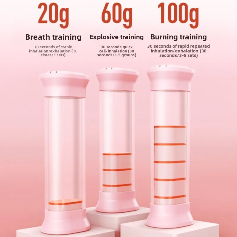 Diaphragmatic Lung Trainer Dumbbell, Breathing Exercise Gear  Boost Respiratory Capacity for Daily Running