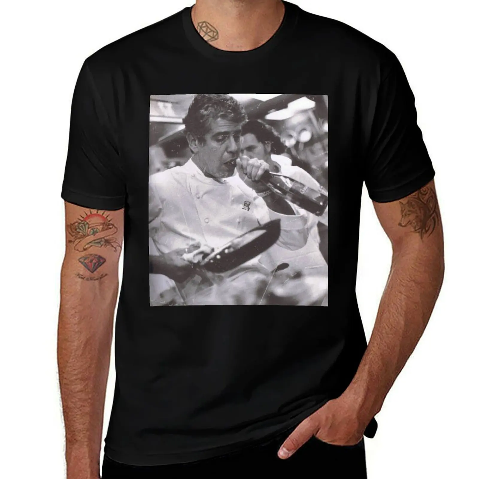 

Anthony Bourdain The Chef Coll T-Shirt graphic shirts tees clothes animal prinfor boys mens graphic t-shirts