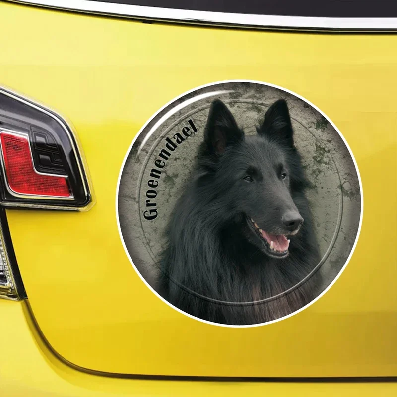 

Groenendael Dog Self-adhesive Decal Car Sticker Waterproof Auto Decors on Bumper Rear Window Laptop Choose Size