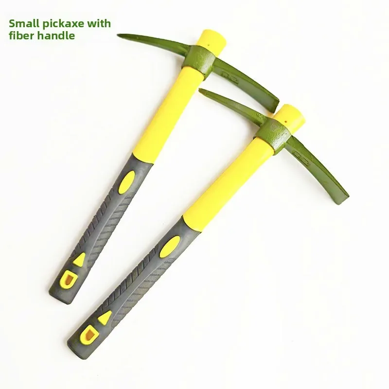 Small Pickaxe Foreign Fishing Mountaineering Digging Herbs Pointed Flat Pickaxe Dual-purpose Pickaxe Gardening Garden Tools