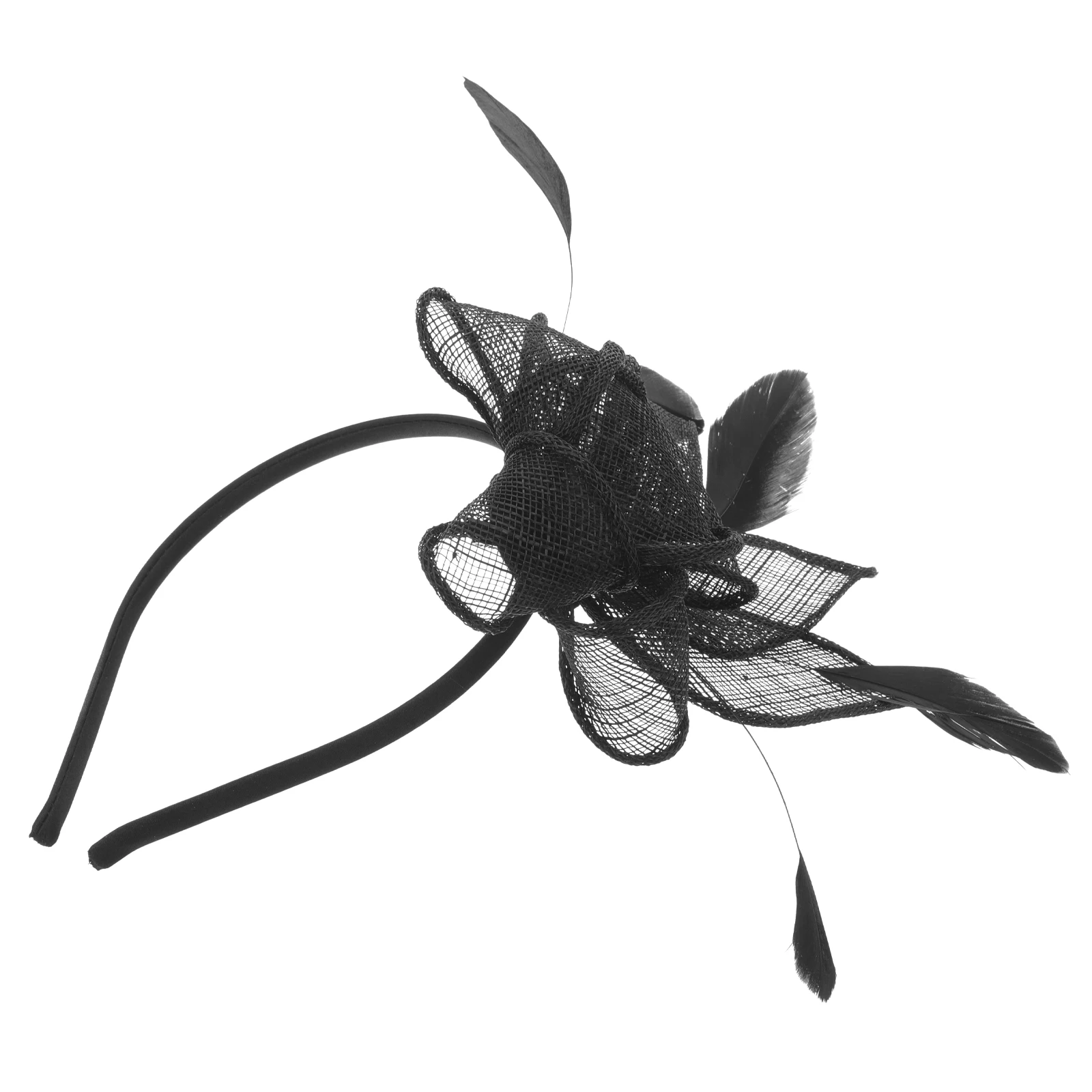 

Темно-синяя маленькая повязка для волос в винтажном стиле, элегантный вечерний головной убор для женщин, одежда для свадьбы, чая, коктейля