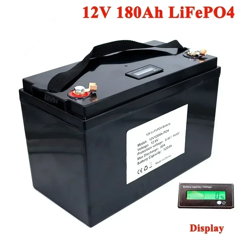 

Customizable 12V 100Ah 120AH LiFePO4 Battery 12.8V Lithium Power Batteries for RV Campers Golf Cart Off-Road Off-grid