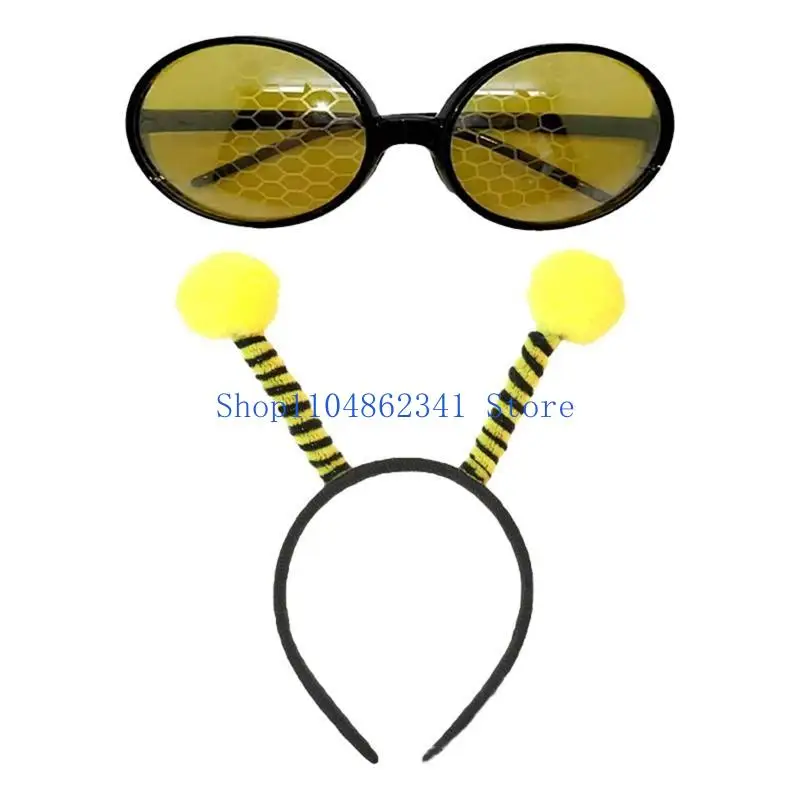 5asd Ong Trang Phục Cho Trẻ Người Lớn Ong Đầu Váy Tutu Dây Cổ Kính Mắt Oversleeve Động Vật Cosplay Phụ Kiện