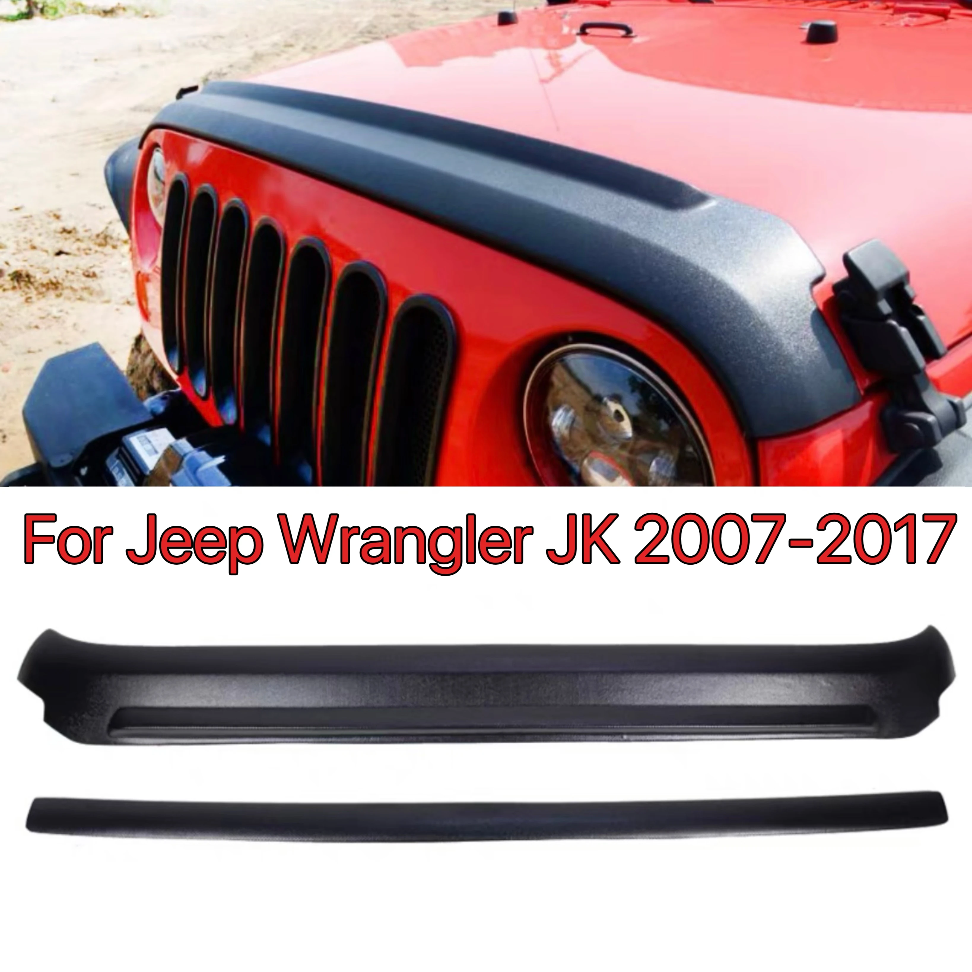 

Car Hood Bug Stone Chip Deflector Guard For Jeep Wrangler JK 2007 2008 2009 2010 2011 2012 2013 2014 2015 2016 2017