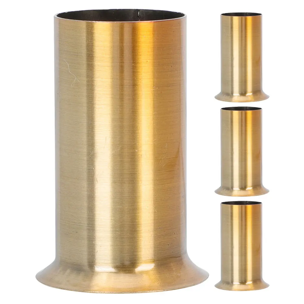 

4Pcs Iron Lamp Base Sleeves Chandelier Casing Easy Installation Light Fixture Replacement Parts Crystal Chandelier Accessories