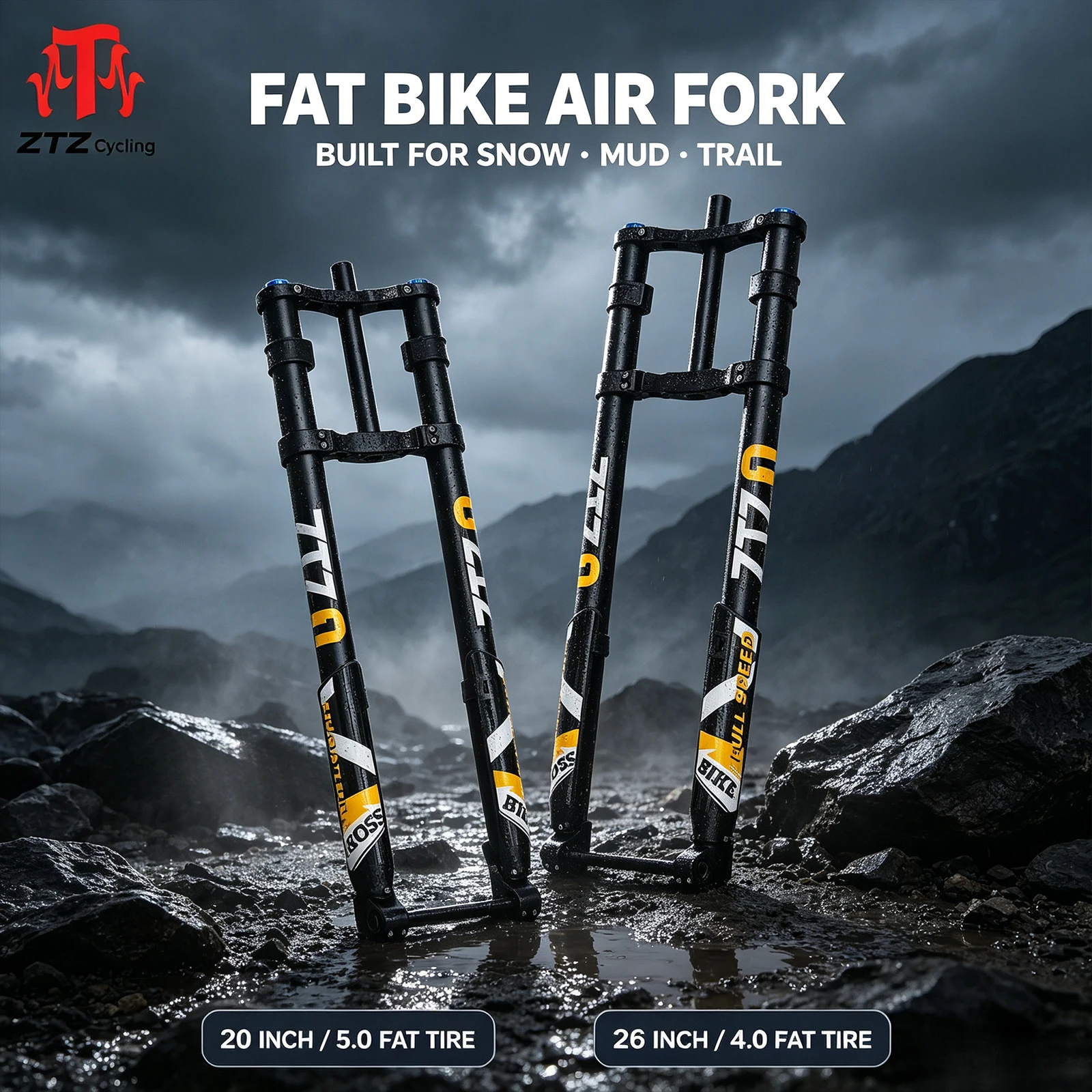 Mtb Fork Air - شوكة تعليق هوائية للدراجات ذات الإطارات