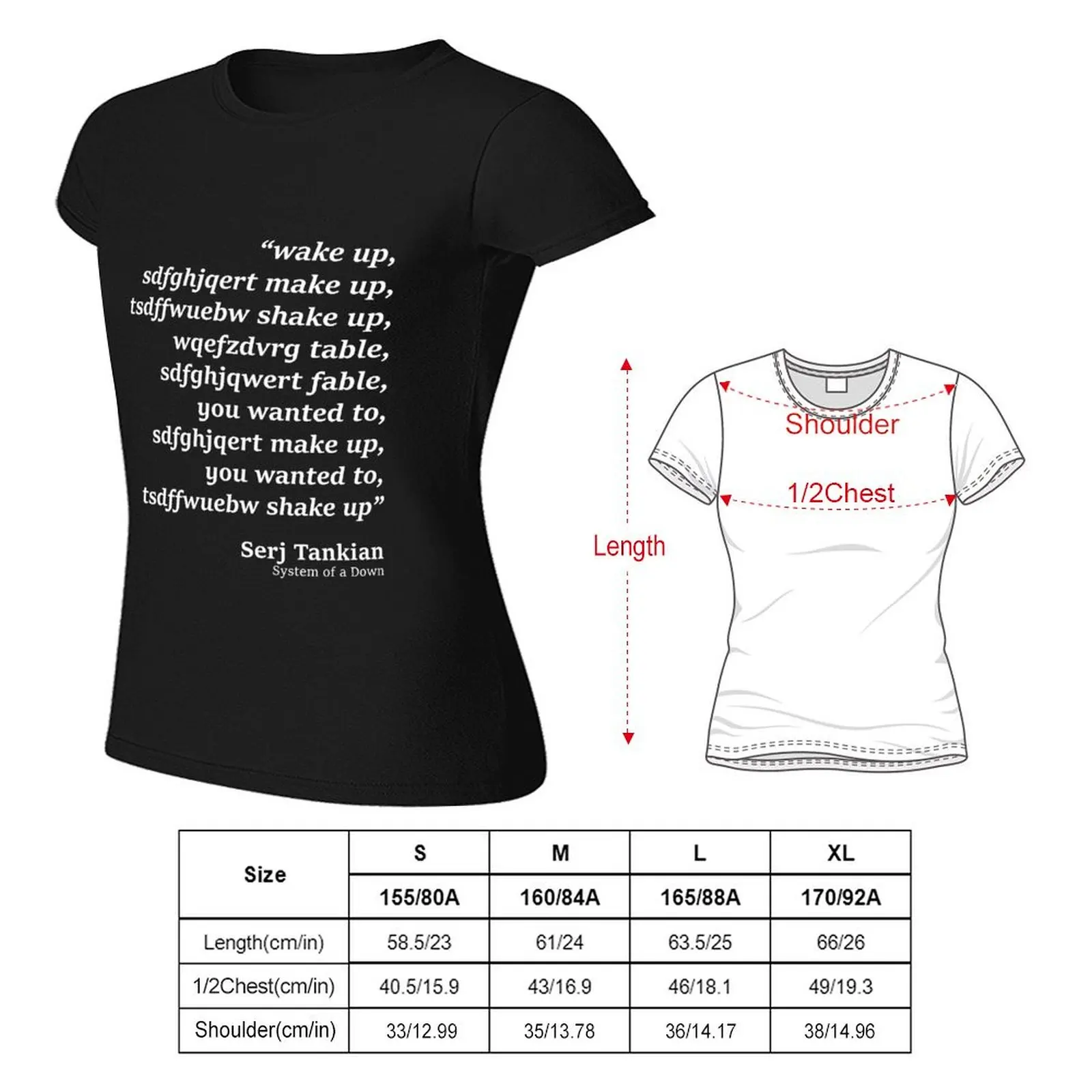 wake up T-Shirt female lady clothes t shirt for Women