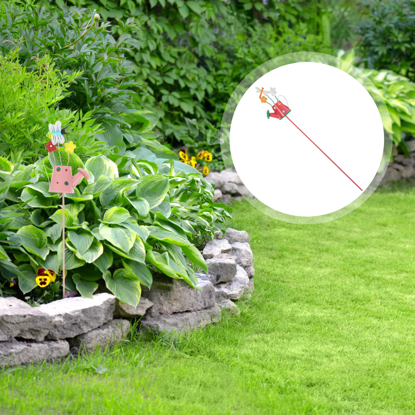 

Garden Stake Decorative Iron Yard Ornament For Outdoor Plant Pots Bonsai Party Spring Decor Lawn Decoration Stakes Outdoor