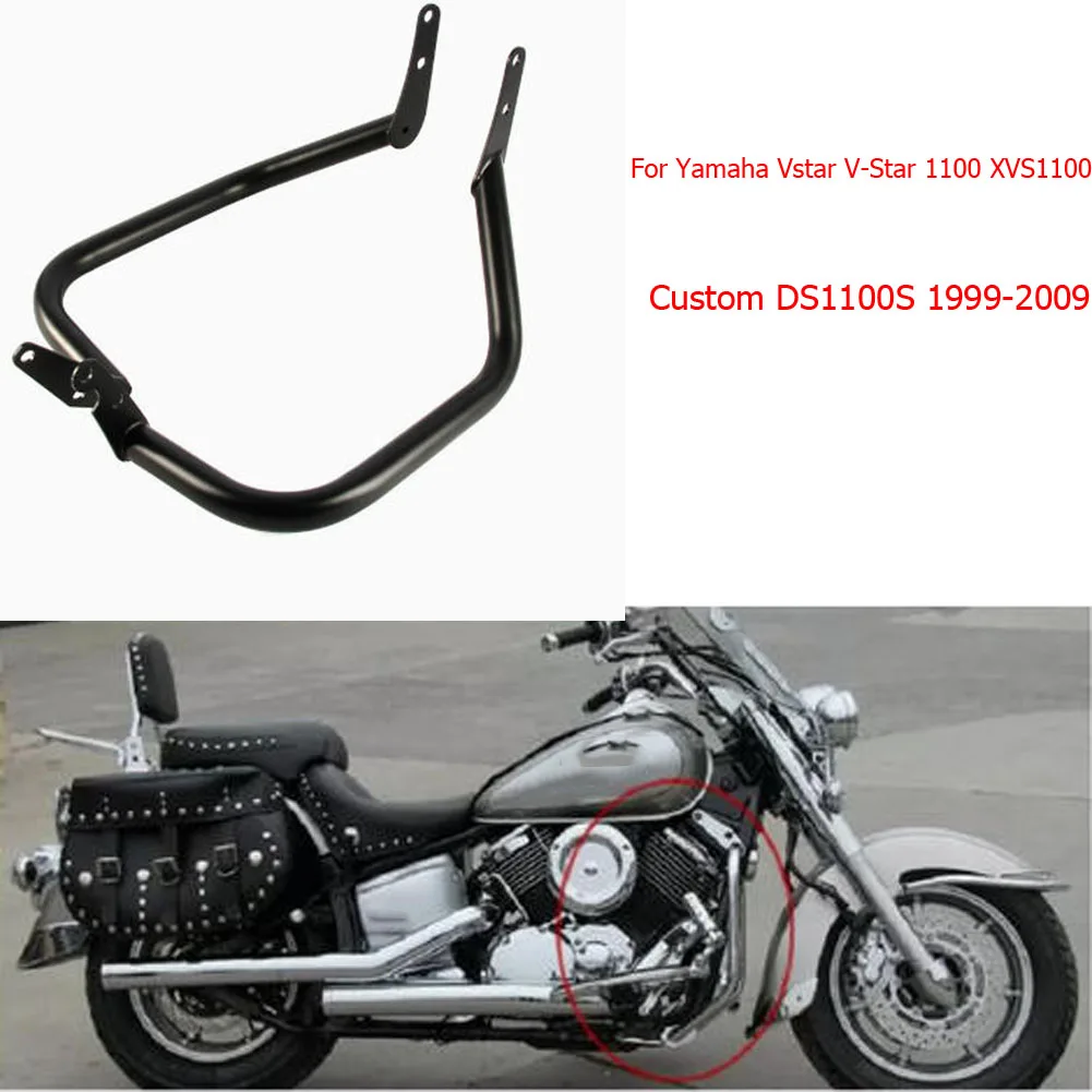 For Yamaha V-Star XVS1100 DS1100 1999-2009 Motorcycle Engine Crash Bar Protection Guard Bumper Frame Anti-fall Crash Bar Engine