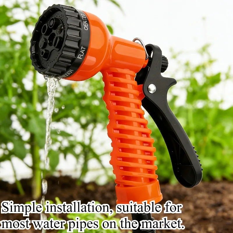 Multi Gear Adjustable High-Pressure Spray Gun Head, universal Thread for Gardening, Agriculture Watering, and Car Washing