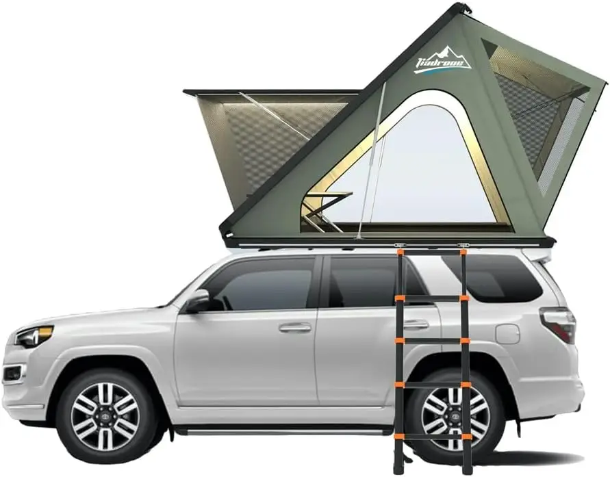 

Hard Shell Roof Top Tent for SUV/Truck | 4-Person Waterproof Car Roof Tent | Aerodynamic Aluminum Alloy,Truck Bed Tent