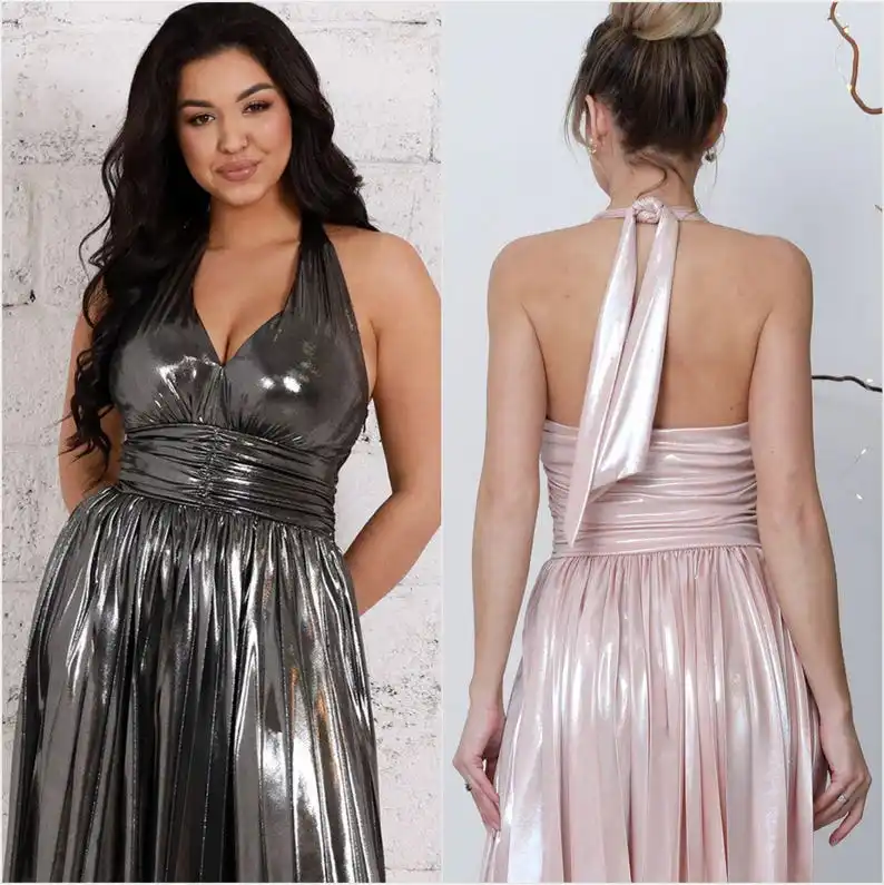 فساتين قصيرة مشد العودة للوطن مع أشرطة وفيونكة فستان التخرج خط فوق الركبة، صغير #5