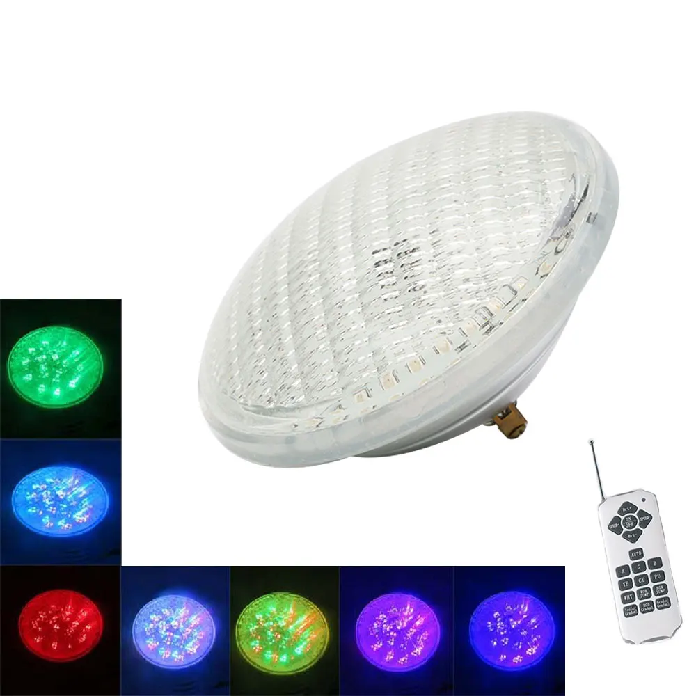 

24W 36W 48W 60W 72W LED fish pond underwater light RGB+ warm white underwater light 12V PAR 56 IP68 color Spotlight with remote