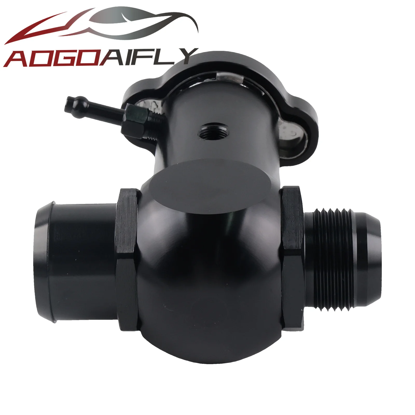 1/8 NPT Ports 16AN -20AN  Fitting Inline Filler Neck Hose Radiator Connector Aluminum CB-IFN-138-RADCAP