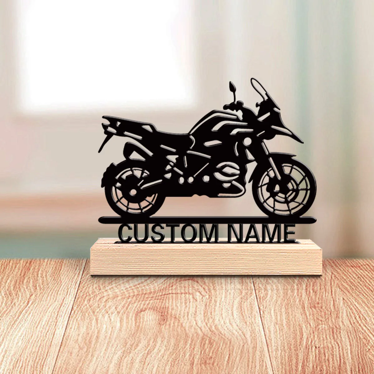 1 قطعة مادة خشبية متينة اسم شخصي مصنوع يدويًا بحروف مخطوطة أنيقة