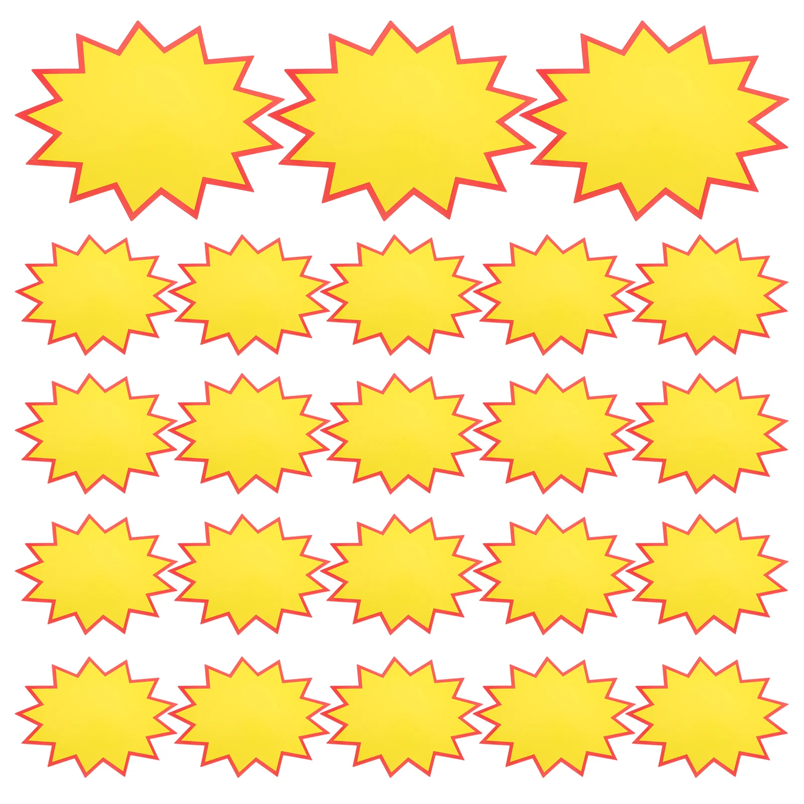 30pcs Explosion Sign Sticker Blank Advertising Paper Supermarket Price Tag Eco Friendly Safe Long Term Use Home Office