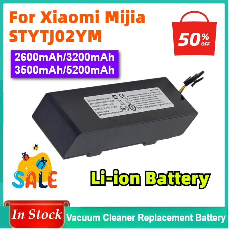 

14.4V Battery for Xiaomi Mijia & Yunmi Gen 2 STYJ02YM Robot Vacuum / Battery for JX37 Robot Vacuum