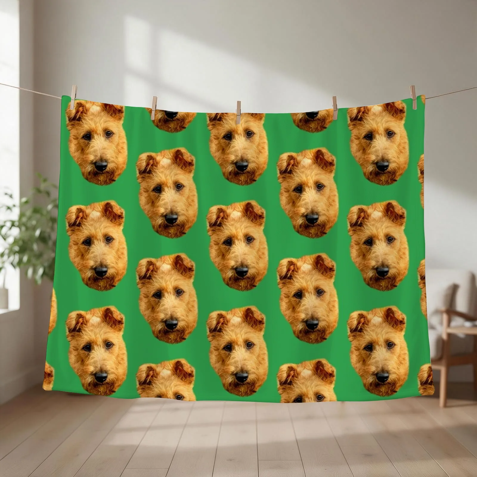 Irish Terrier Throw Blanket couch cozy soft plush fuzzy picnic outdoor blanket