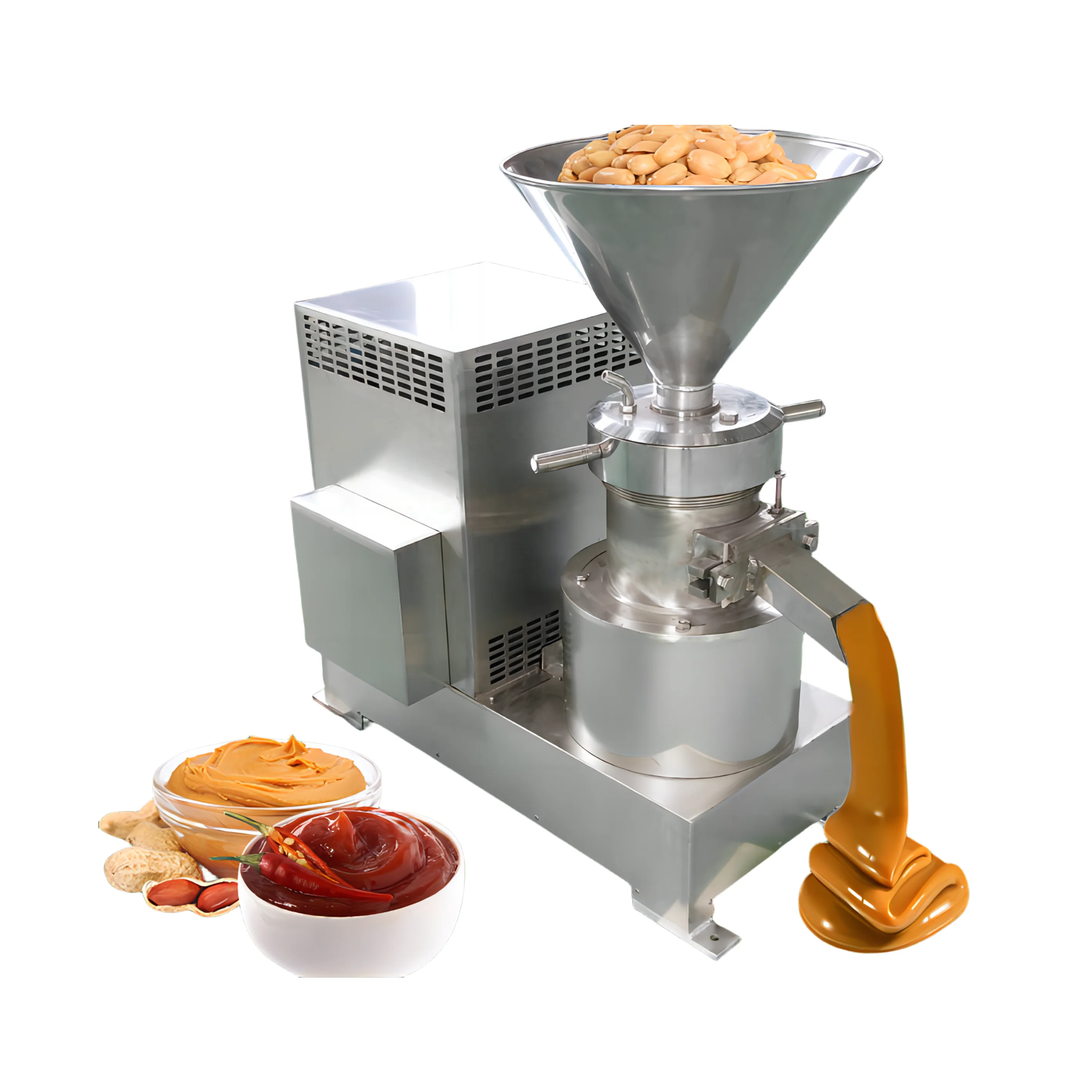 DZJX Mini Colloid Mill Industrial 1000 Litres Sesame Seed Groundnut Multi Vegetable Paste Peanut Butter Making Machine