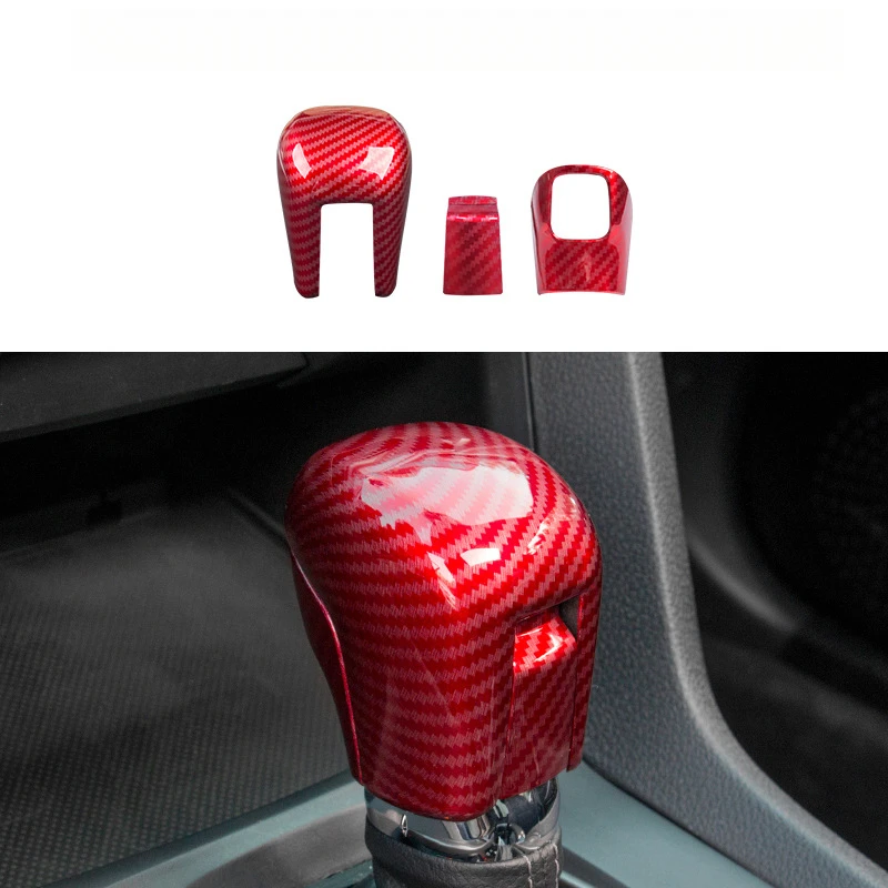 For Honda Civic 10th Gen Carbon Fiber Interior Gear Shift Panel Trim Cover Sticker Decal for 2016-2021 Interior Modification 6