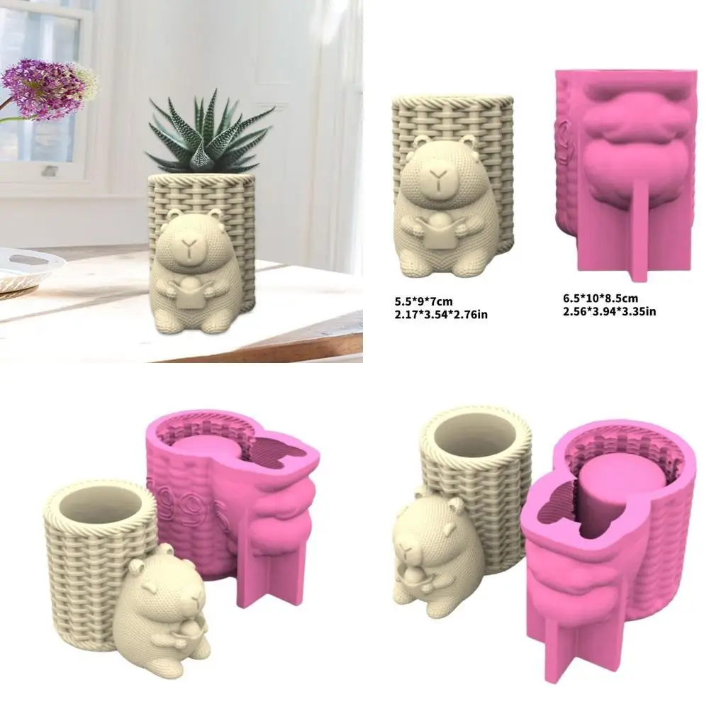 

L4me Creative Silicone Flanter Плесень формы капибара.