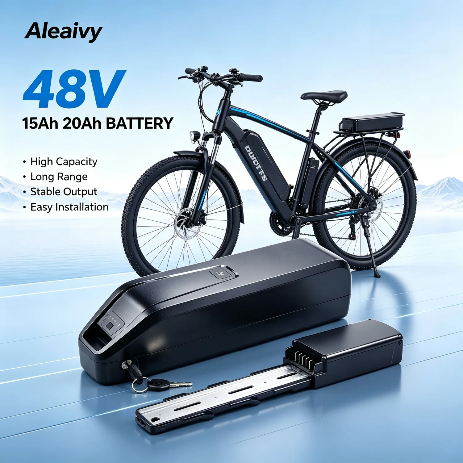Aleaivy 36V 48V Hailong E-Bike Akku 10Ah 15Ah 20Ah 21700 Li-Ionen-Akku für DUOTTS S26 C29 Hitway Colorway BK15 BK29 Batteria