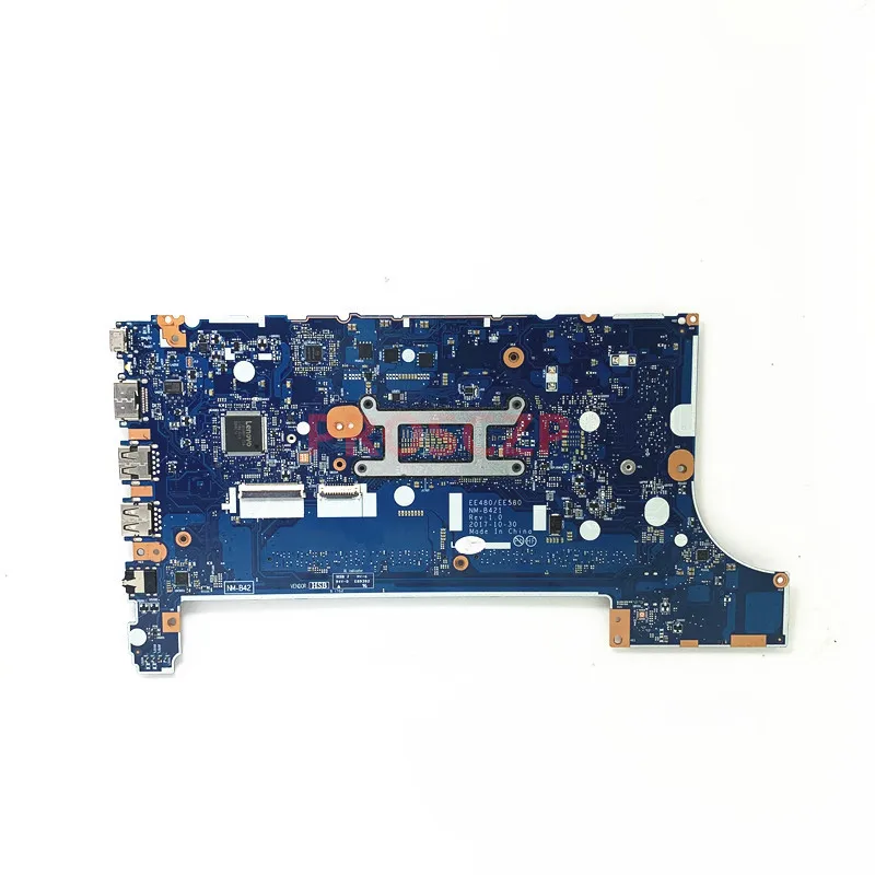 EE480/EE580 NM-B421 Carte Mère Pour Lenovo E480 E580 Ordinateur Portable Carte Mère 216-0905004 Avec SR3LA I5-8250U CPU 100% Entièrement Testé Bon