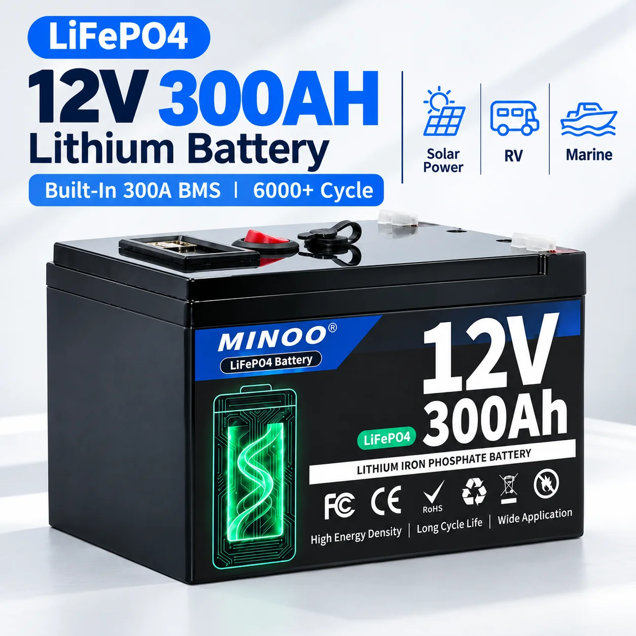 Lifepo4 12V 300Ah Deep Cycle - LiFePO4 12V 200AH, 12V 300AH 배터리,