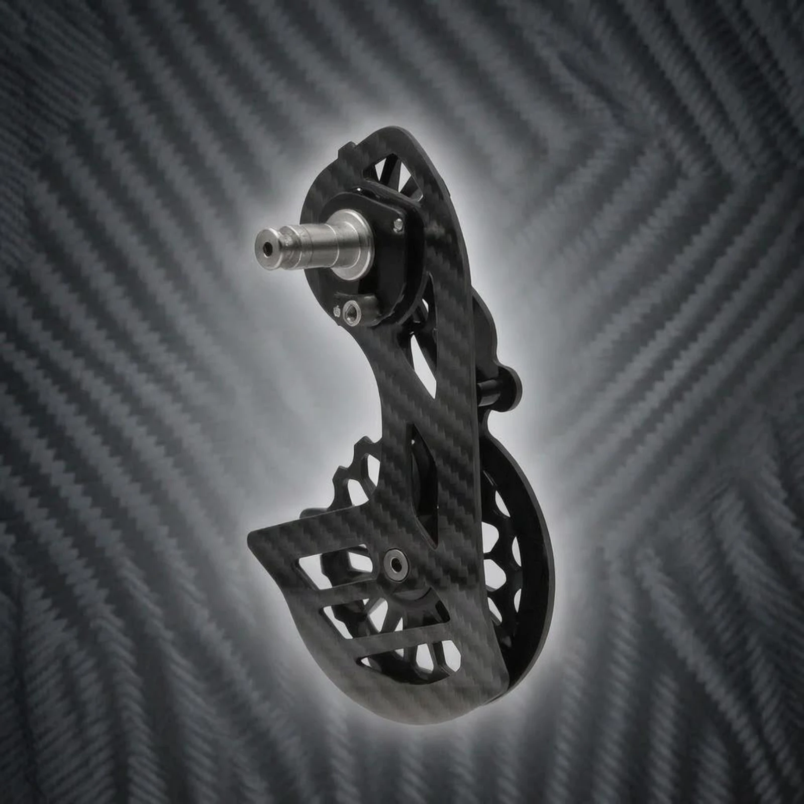 Rear Derailleur Pulley Carbon-Fiber-Appearance Guide Wheel Move Guide Wheel Black Bike Guide Roller Aluminum Alloy