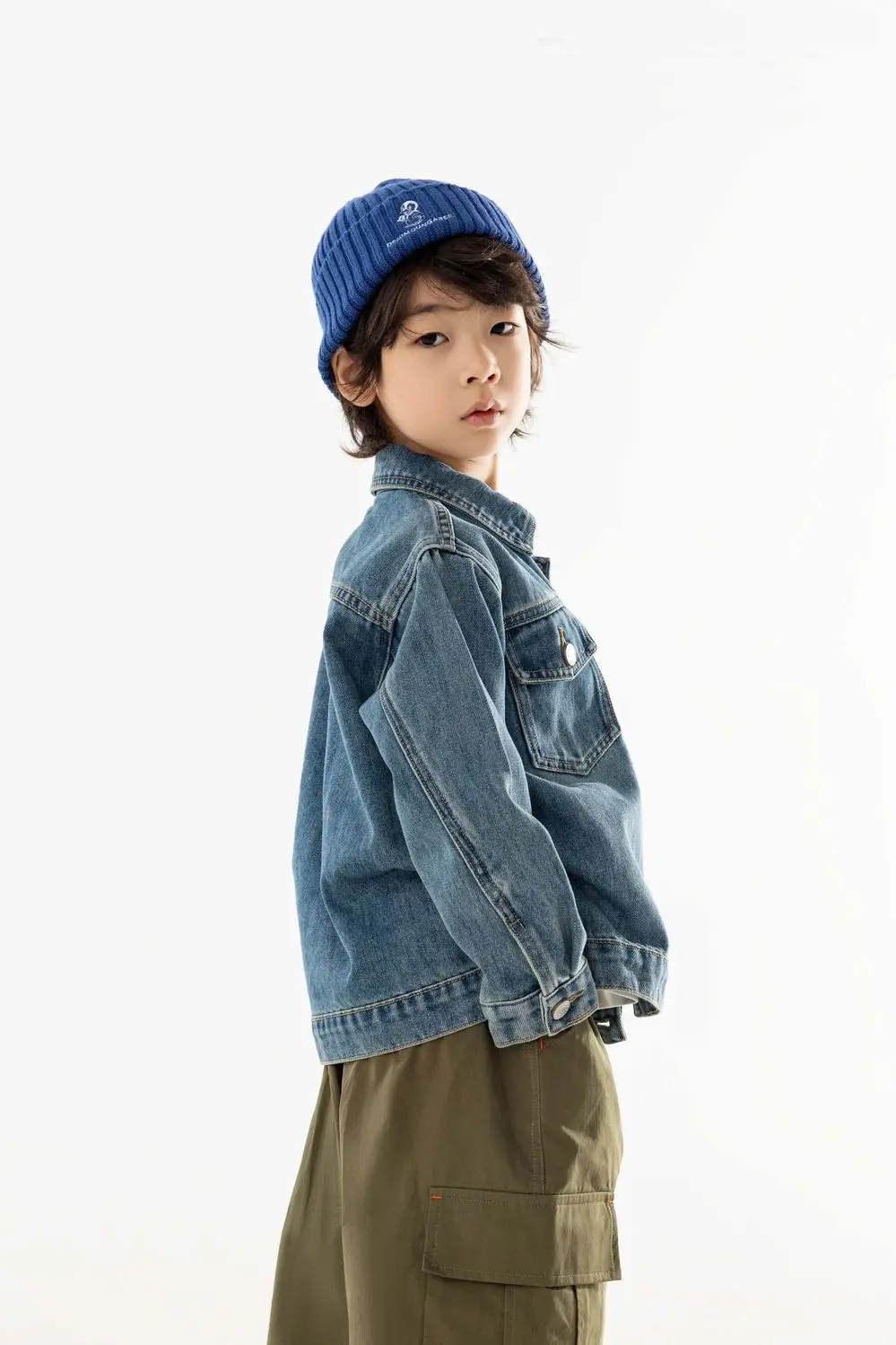 New Boys Spring Autumn Denim Jacket Loose Cool Casual Kids Jean Jacket Top
