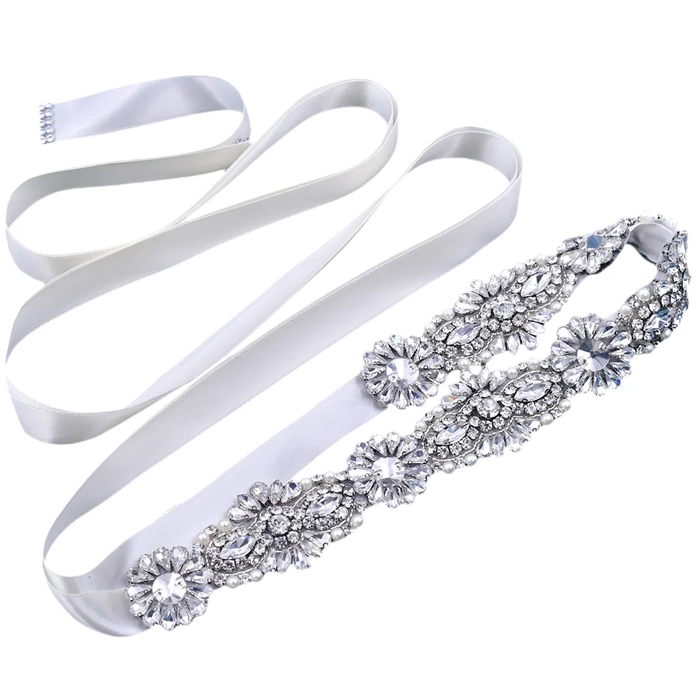 

Wedding Waist Decoration Belt Bridal Rhinestone Ribbon Dress Rhinestones Belts Imitation for Miss