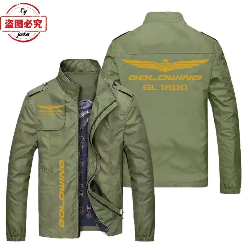 Asian Sizes Gold Wing 1800 Motorcycle Logo Racing Jacket Long Sleeve Top Tooling Men's Jacket Team Cycling Suit