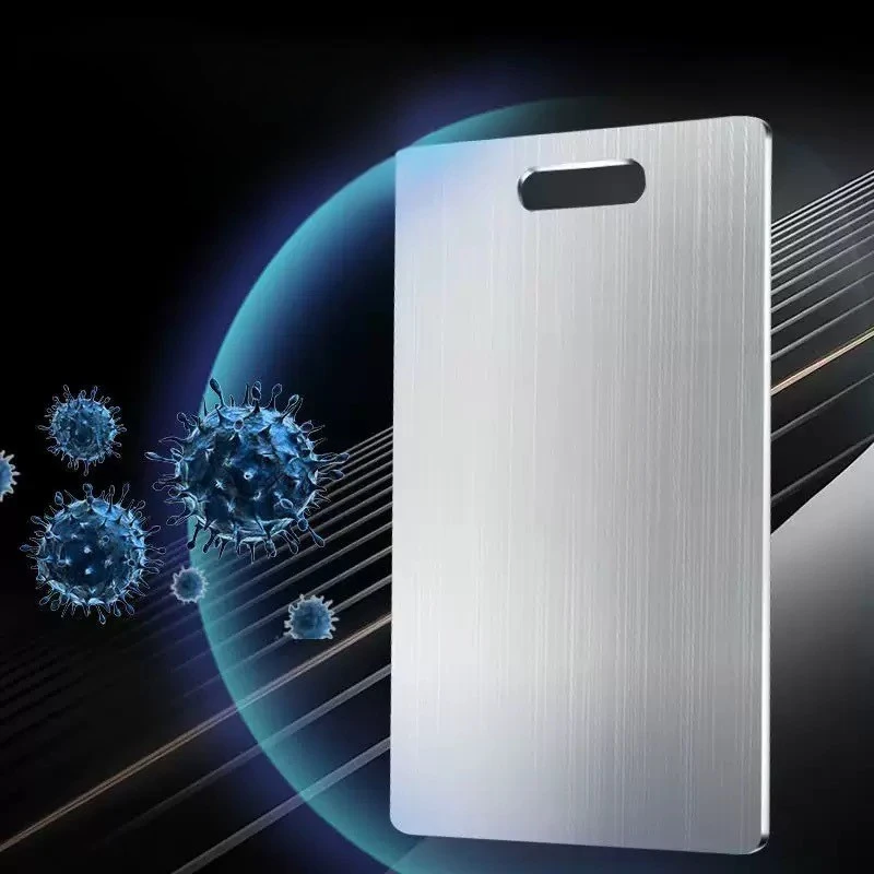 Double Sided Stainless Steel Chopping Board Kitchen Cutting Board,Thickened Dough and Food Prep Board Household