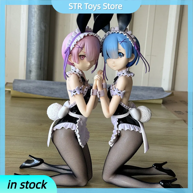 

Новая аниме-фигурка Re0 Rem Ram Bunny, костюм для девочек, фигурка, статуя, модель, подарки на заказ для детей и коллекционеров