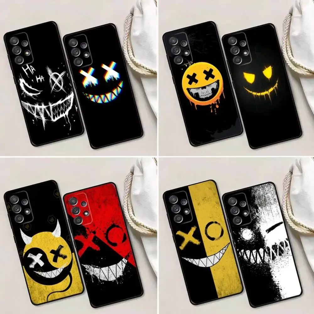 

Devil Graffiti Phone Case For Samsung Galaxy A13,A21s,A22,A31,A32,A52,A53,A71,A80,A91 Soft Black Phone Cover