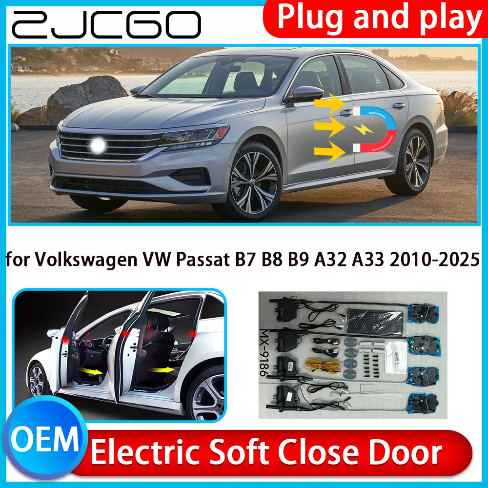 

for Volkswagen VW Passat B7 B8 B9 A32 A33 2010-2025 Auto Pull Soft Close Kit Door Power Latch Electric Door Catch Soft Closing